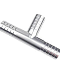 Top Shelf SUS304 Stainless Steel Y Shaped Hose Barb Tee Three Way Pipe Splitter Fitting Built For Serious Homebrew Brews And Rugged Industrial Piping Runs Sizes 8Mm To 108Mm, showcasing a shiny silver barbed tee.