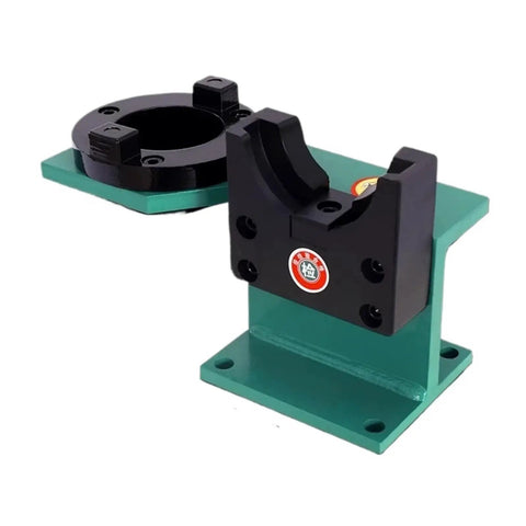 Shop Grade Aluminum Quick Swap Disassembly Handle Compatible With Bt30 Bt40 Bt50 Cnc Mill And Lathe Tool Holders showing a green and black spindle fixture.