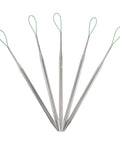 Steel Drawstring Threader Tool Kit 5 Piece Set For Effortless Threading Versatile Sewing Thread Puller For Sweatpants And Garments, stainless steel
