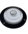 Sumsoctober 2pcs Round for spirit Level Bubbles Horizontal Measuring Kit, close-up view of the circular level indicator.