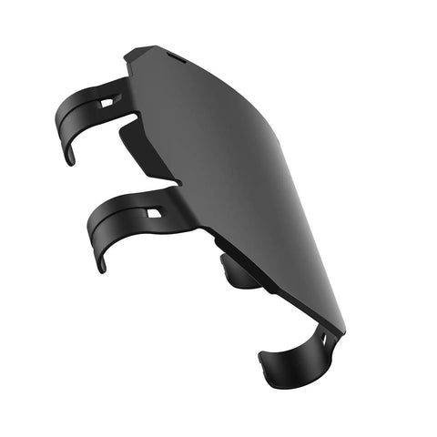 Side view of Mountain Bike Front Number Plate for Downhill and Electric Bike Rides, Pro Grade Lightweight Yet Durable Racing Plate That Boosts Aerodynamics, Fits Most Handlebars, Easy Zip Tie Installation, Built Tough With Polymer.