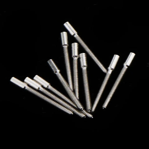 20 Pieces Watch Stem Extenders For 0.9mm Thread And 11.5mm Length Metal Winding Stems For Repairing Broken Crowns DIY Watchmaking Gear
