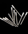 20 Piece Watch Stem Extenders Set For 0.9mm Thread Repair And Crown Winding, 11.5mm Length, silver metal watch tools