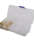 Rock Solid 120PC Female Spade Terminal Kit With 2.8mm 4.8mm And 6.3mm Insulated Copper Connectors Perfect For Serious Wiring Projects And Electrical Repairs Every Time, clear organizer case