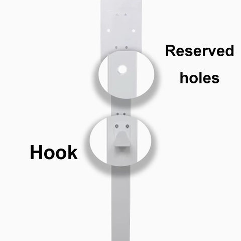 Tough As Nails EV Charger Holder Outdoor Waterproof Steel Enclosure Built Different showing reserved holes and hook detail.