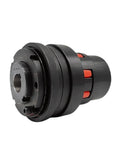 Badass Steel Ball Torque Limiter With Slick Keyway Joint For Dead Reliable Automatic Reset And Two Way Safety Shield, side view.