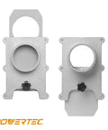 Two Point Five Inch Aluminum Blast Gate Set For Dust Collection System Two Pack Self Cleaning Clog Proof front view