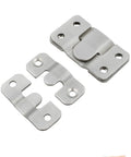 Stainless Steel Flush Mount Wall Bracket Picture Hanger For Shelves Cabinets And TV Mounts Interlocking Buckle Clip Secure Mounting