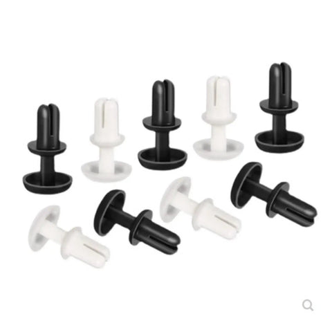 1000 Pcs Nylon Plastic R Type Expansion Rivet Nut Tool Free Slick Setup Rock Solid Quick Lock For Thin Materials Premium Grade Industrial Strength Heavy Duty Shock Resistant Diy Hardware Fasteners No Sweat Installation black and white nylon rivets set.