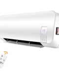 2000W Electric Space Heater Packed With PTC Ceramic Core And Smart Remote Timer For Bathrooms Or Bedrooms, sleek white design with digital control.
