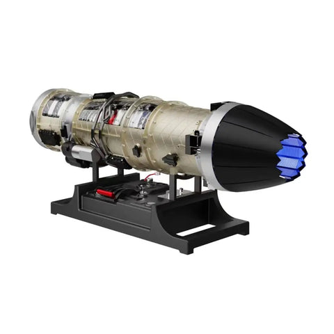 Metal Turbofan Aircraft Engine Model Kit With Twin Rotor Mechanics 1 To 10 Scale Jet Engine Replica On Display Stand