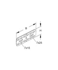 Diagram of Rvv 50 Cable Tray Five And Three Eighths Inches By One And Three Quarters Inches Heavy Duty Aluminum Wire Duct for electrical installations.