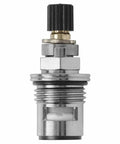 Boutique Grade 1/4 Turn Ceramic Valve Cartridge And Faucet Repair Kit For Thrifco Plumbing 4402953, detailed view of cartridge with black knob.