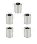 Five Pack Heavy Duty Stainless Steel Spacers Three Eighths Inch Bore Three Quarters Inch Outer Diameter One Inch Length Unthreaded Round Standoff Bushings For Three Eighths Inch Screws Bolts And Rods Corrosion Resistant Precision Fit Industrial Grade