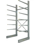 Rock Hard Heavy Duty Cantilever Rack Starter For Garages Worksites Single Sided Steel Build with twelve arms for six hundred pound load