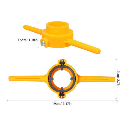 Manual Pipe Threading Tool For Home Plumbing Use With ABS Material, Stable Performance, And Multi Size Tubing Compatibility, PVC Thread Maker Kit, Threader Tool Kit For DIY Installation And Household Pipe Maintenance, 19cm
