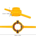 Manual Pipe Threading Tool Set For Home Plumbing Die Threader With Dies Quick And Easy Tubing Threading For PVC And Copper DIY Home Repair Kit Random Color, yellow plastic 19cm tool