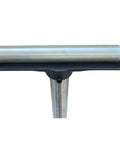 Top view of Big Time Heavy Duty Adjustable Pedestal Roller Stand With Smooth Ball Bearing Wheels, ideal for heavy material support.