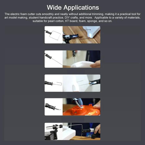 Multiple applications of 8 In 1 Cordless Hot Wire Foam Cutter Kit With USB Type C Charging And 2000mAh Battery in DIY projects