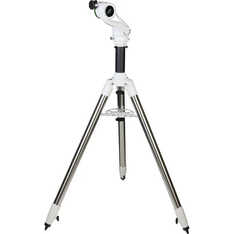 AZ5 Telescope Mount For Beginners With Geared Slow Motion Control And All Metal Tripod Lightweight Setup, white with black accents