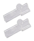 2X Clear Milk Carton Sealing Clips Keep Boxed Drinks Fresh And Prevent Messy Spills In Dorms, Studios, And Kitchens. Clear plastic clips for sealing.