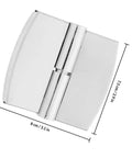 Self Closing Stainless Steel Door Hinges With Detachable Privacy Design For Public Restrooms Adjustable Silver Alloy Spring Hinges