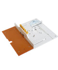 Heavy Duty Aluminum Router Table Insert Plate Set For Woodworking Benches with adjustable gauge and clear markings.