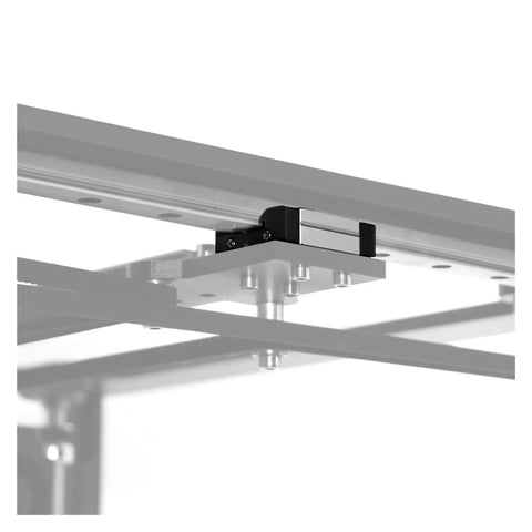 MGN12H Miniature Linear Guide Rail Slide For CNC Machines And 3D Printer Upgrades in black with smooth sliding block detail.