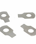 Image of 304 Stainless Steel Tongue Tab Lock Washers Set Flat Washers With Single Tab For M5 M6 M8 M10 M12 And M42 Fittings, four pieces visible