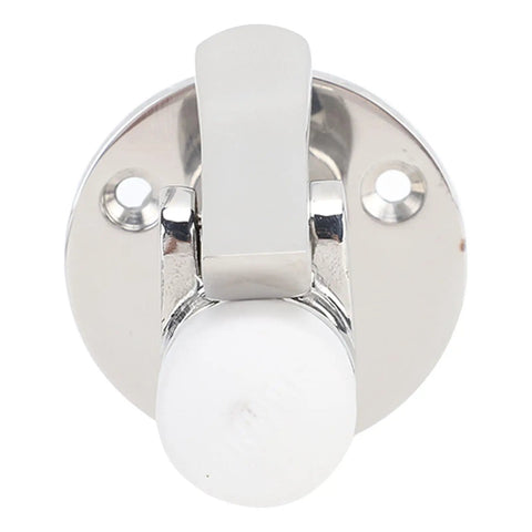 Heavy Duty 316 Stainless Steel Marine Door Stopper Catch Set For Ships And Yachts Rust Proof And Super Durable, top view showing latch design.