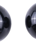 Two Pack M6 Threaded Ball Knobs Black 35mm Ball Top For Joystick Handles And Control Levers, shown front view