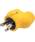 NEMA L5-30 Splitter Adapter With Lighted Twist Lock Male Plug L5-30P To Dual L5-30R Receptacles 125V 30A 3750W Workhorse Power Splitter