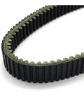 Top Rated Universal Motorcycle Drive Belt Perfect Fit For 1000 GT H2 1000s XT ATV Replacement Part Compatible With OEM Codes 0823-231 And 3403-141 To Keep Your Ride Smokin Strong Today, close-up view of textured black drive belt.