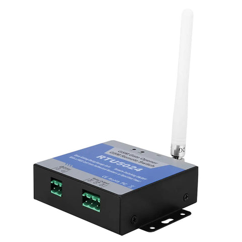 Real Deal 4G GSM Gate Opener With Super Smooth Cell Phone Access Control and Text Commands, compact metal relay switch with antenna.