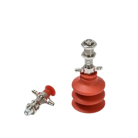 Heavy Duty Industrial Pneumatic Manipulator Vacuum Suction Cup Vaph Series Yellow Gripper Pad with metal fittings and rubber cup.