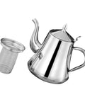 Premium Stainless Steel Long Spout Pour Over Kettle With Cool Touch Grip And Tight Sealed Lid, includes stainless steel filter.