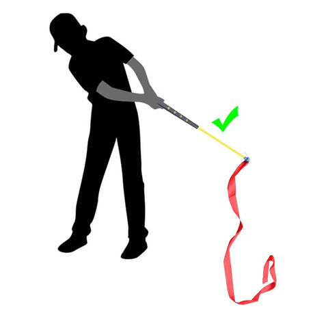 Golf Swing Trainer With Non Slip Grip And Ribbon Training For Correct Posture And Grip Warm Up Rod To Boost Swing Speed And Distance Practice Aid