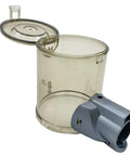 Replacement Dust Bin For Greenote GSC50 Vacuum Compatible 6 Liter Collection Container with dustproof cover and gray attachment.