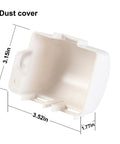 White dust cover for 637360 Temp Monitor Control Kit, dimensions 3.15x3.52x1.77 inches, shows interior view