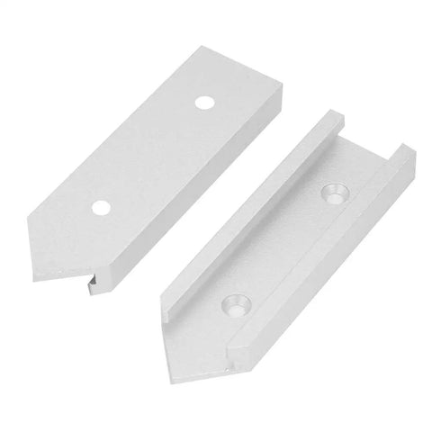 Heavy Duty 4 Pack Aluminum T Track Connectors For Router Table Miter Jig Slot Cross Points Plus Intersection Fixtures To Upgrade Your Woodworking Setup Today, two aluminum connectors