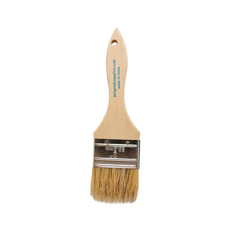 Straight Up Great 2 Inch Disposable Chip Paint Brushes 24 Pack with natural fiber bristles and wood handle for easy painting.