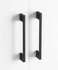 10 Pack 5 Inch Matte Black Cabinet Pulls Zinc Alloy Drawer Handles for Kitchen Cabinets and Furniture 128mm Center To Center Durable Solid
