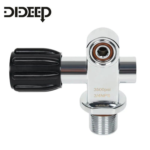 Universal Yoke And DIN Valve Adapter For 3500 PSI Scuba Tanks, G3/4 14NPSM high pressure brass converter, precision machined