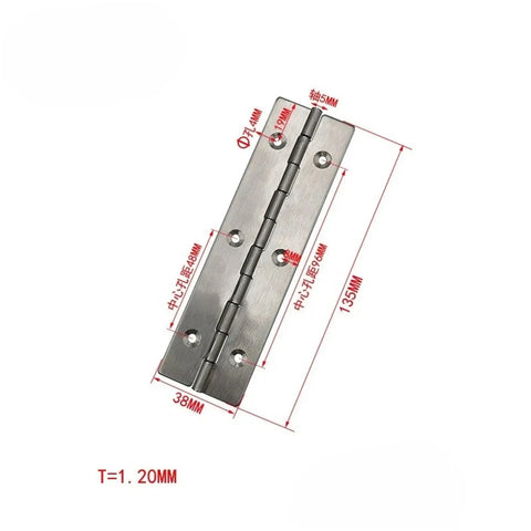 Long Piano Hinge With Bearings For Cabinets In 201 Stainless Steel Satin Nickel Finish Quiet Operation Heavy Duty Continuous Hinge