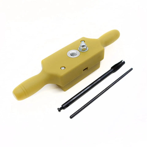 Woodworking Tap And Die Set 5 Pc for cutting internal and external threads in wood 1/2 to 1-1/2 inch with handle and rods