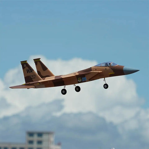 F-15 Twin 40mm EDF RC Fighter Jet PNP Desert Camo High-Thrust Twin Power For Fast Climbs And Rolls With Smooth Landing Gear