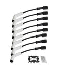 Premium Spark Plug Wire Sleeve Kit Fits GM LS LT Gen Engines Like LS2 LS3 LS4 LS7 8 Pcs Durable High Heat Replacement For Hot Rods And Muscle Cars, 8 white sleeves with black ends