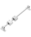 Two Pack 8mm By 400mm Linear Motion Rail Shaft Guide Kit with Four SCS8UU Bearings and Four SK8 Rail Supports for CNC and 3D Printers