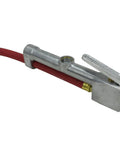 Close-up of Dual Head Tire Inflator Gauge With 15 Inch Air Hose, Accurate 10-160 PSI Readout In 2 PSI Increments, Easy Read Dial