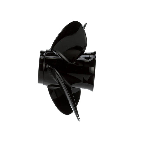 Side view of Spitfire Elite Series 4-Blade Aluminum Propeller, 9.3 Inch Diameter By 9.5 Inch Pitch, Right Hand Rotation